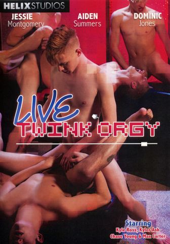 Live Twink Orgy DVD - Front